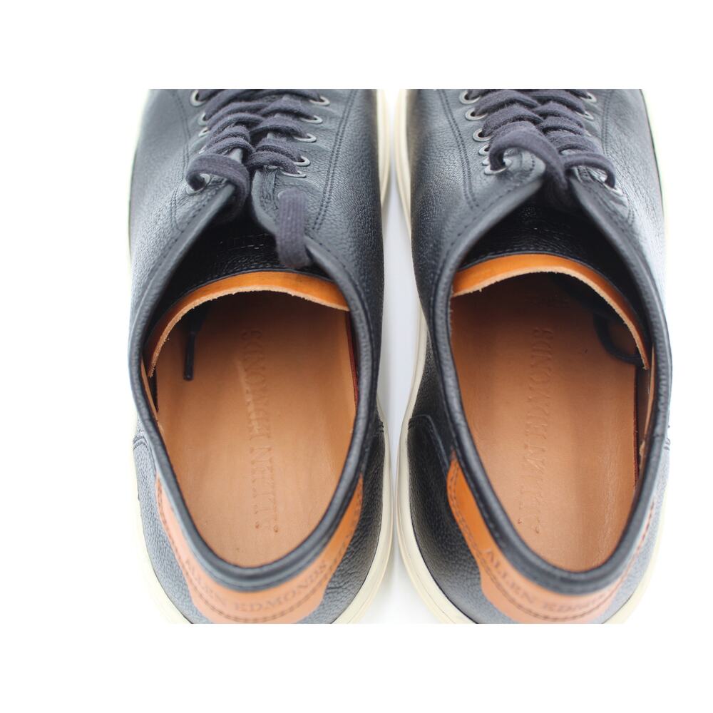 Allen Edmonds Sneakers Mens 11.5 Black Leather Casual Luxury Minimalist Travel - Picture 5 of 8